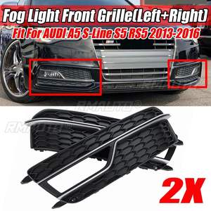 Grille de phare antibrouillard avant chromée argentée S-Line S5 pour Audi A5 S-Line S5 2013-16 8T0807681 8T0807682K - Product Image 1