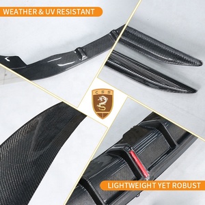 Kit Carrozzeria per <span class=keywords><strong>Audi</strong></span> RS5 2019-2023 Stile KB in Fibra di Carbonio: Labbro Anteriore, Minigonne Laterali, Diffusore Posteriore, Spoiler Posteriore, Parti Auto - Product Image 3