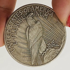 Moneda con Emblema Nacional <span class=keywords><strong>Americano</strong></span>, Medalla Coleccionable Águila de la Libertad de EE. UU., Decoración para el Hogar, Artesanía Metálica, Recuerdo, Regalo, Fundición Ángel/Fruta - Product Image 1