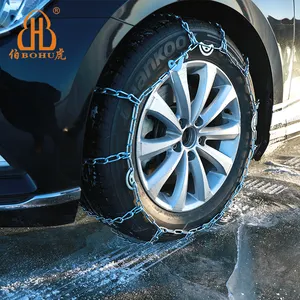 BOHU-cadenas de neumáticos de acero de aleación, cadenas de nieve para neumáticos de coches de pasajeros, serie 11