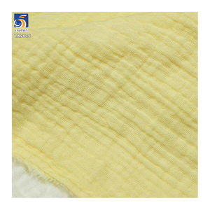 قماش موسلين قطني مزدوج عالي الجودة YX2616-1 بوزن 126 جرام/متر مربع، قماش قطني 100% ممشط قابل للتنفس ومقاوم للتجعد للفراش والملابس - Product Image 4