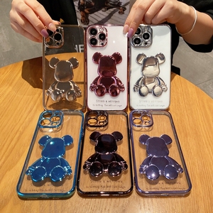 Custodia per Telefono con Orsetto Carino, Protezione Lenti in Silicone, Cover Trasparente per <span class=keywords><strong>iPhone</strong></span> 14 13 12 <span class=keywords><strong>11</strong></span> <span class=keywords><strong>Pro</strong></span> <span class=keywords><strong>Max</strong></span> X Xs Xr <span class=keywords><strong>Bianco</strong></span>, 20 Pezzi - Product Image 6