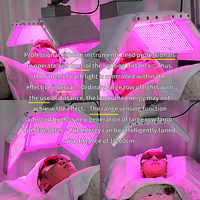 Pro Standing 360 °   Appareil de luminothérapie LED rotatif 7 couleurs PDT pour le visage, machine PDT Light Physio pour spa