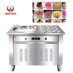 Máquina comercial de rollo de helado frito, nueva Mesin Ais Krim Goreng usada <span class=keywords><strong>para</strong></span> restaurantes <span class=keywords><strong>que</strong></span> sirven ingredientes de agua de leche de frutas - Product Image 1