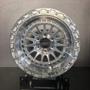 Rines <span class=keywords><strong>de</strong></span> Carreras Forjados Plateados 8x170 8x180 6x135 6x139.7 8x6.5, Rines Personalizados con Beadlock <span class=keywords><strong>para</strong></span> Camioneta, Rines Forjados Cóncavos Profundos <span class=keywords><strong>para</strong></span> Todoterreno - Product Image 3