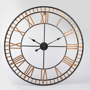 Horloges murales classiques en métal rondes surdimensionnées de <span class=keywords><strong>60</strong></span> <span class=keywords><strong>cm</strong></span> pour la décoration de la maison, des hôtels et des bars - Product Image 2