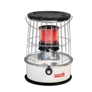 Poêle à pétrole intérieur/extérieur avec cheminée en verre, mèches incluses, thermostat réglable et fonction d'éclairage - Product Image 2