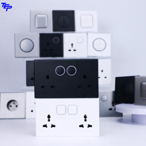 Interrupteur mural circulaire TEP L87, 1 bouton, 1 voie, panneau en verre trempé, design unique, indicateur LED, contrôleur 20A, durable - Product Image 3