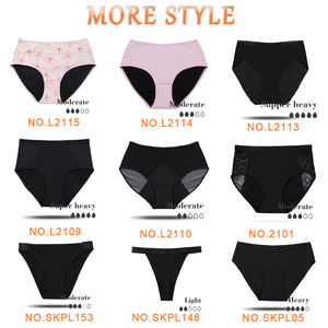 Personalizzabile mutandine removibili riutilizzabili a taglio alto 0 periodo di perdita Ropa interno mutandine mestruali Anti perdita per le donne taglie forti - Product Image 2