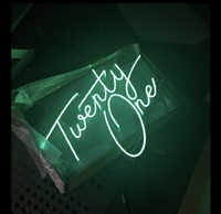 Drop Shipping Publicité populaire Signes électroniques décoratifs Acrylique personnalisé mieux ensemble Led Neon Light pour la fête à la maison