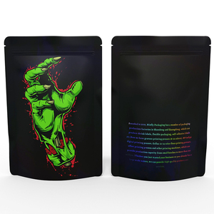 Sacchetto Biodegradabile in PVC Trasparente Riutilizzabile con Chiusura a Zip e Logo Personalizzato, Confezione Speciale a Forma di Bottiglia in Mylar - Product Image 6
