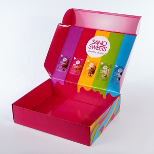 Cajas dulces personalizadas de macarrones y Brownie Paquete de papel ecológico personalizado Cajas de cartón de envío - Product Image 2