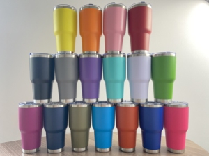 Premium 30oz Double Wall Stainless Steel Vacuum Insulated Tumbler Mug for <b>Hot</b> and Cold <b>Drinks</b> Custom Logo Laser Engraved Travel - Product Image 2