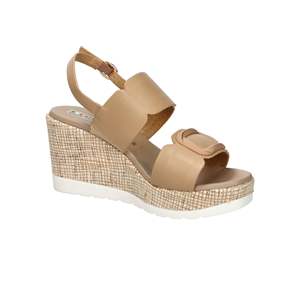 Sandalo con zeppa da donna Fashion Studio 51229-E5 Bianco - Product Image 6