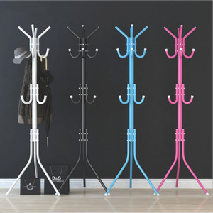 Iron Coat <b>Rack</b> Floor Standing Simple <b>Clothes</b> Organizer For Bedroom 60x18x7cm Metal Single Tier - Product Image 1