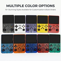 Console de jeu portable rétro originale à double puce R36S, écran 3,5 pouces, Linux ArkOS 2.0, lecteur de jeux portable avec sac pour enfants, cadeau familial