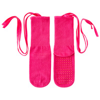Chaussettes de yoga antidérapantes Bioserica Era personnalisées avec logo pour femmes, design athlétique à volants, fabrication sur mesure