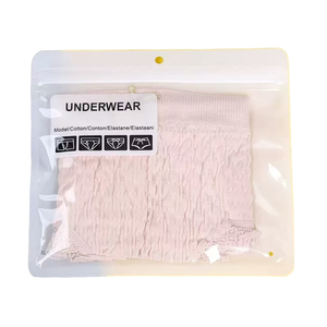 Bolsa de embalaje de ropa interior con logotipo personalizado, bolsa de polietileno de plástico transparente para calzoncillos al por mayor, bajo <span class=keywords><strong>Moa</strong></span> 1000 piezas - Product Image 2