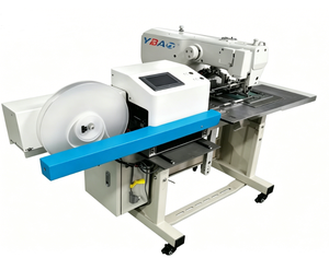 Automatic Computerized Single Needle for Cutting Sewing Machine <b>Hook</b> Loop Fastener Attaching Machine for Manufacturing Plant - Product Image 3