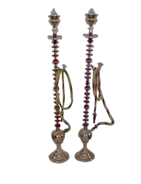 Tall Floor Hookah Made in Brass