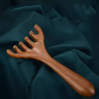 HOYE CRAFTS Holz Sechs-Klauen-Massage kamm Kopf therapie Massage bürste Gesichts massage werkzeug