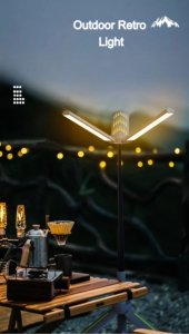 Nueva Linterna LED Telescópica Recargable de 1000 Lúmenes, Altura Ajustable, Intensidad Regulable, Luz de Camping para Exteriores con Soporte de 1m - Product Image 6