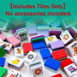 Fichas de Mahjong Americanas de Cristal/Acrílico de Cuatro Capas con Impresión Personalizada, Diseño Amarillo Moderno y Lujoso para <span class=keywords><strong>Casino</strong></span>, Juego Familiar - Product Image 6