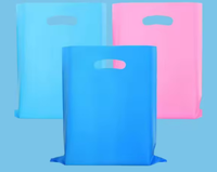 Grands, moyens et petits sacs d'emballage cadeau en plastique à bouche plate personnalisés