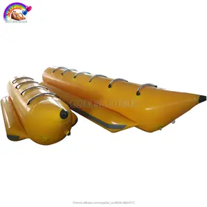 Vente directe d'usine pvc bateau gonflable de banane de poisson volant pour le jeu de sports d'eau