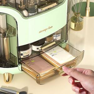 Caja de almacenamiento de cosméticos personalizada, organizador de escritorio para el cuidado de la piel, a prueba de polvo, cajón de gran capacidad para el hogar, estante de almacenamiento de pintalabios - Product Image 6