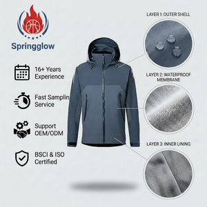 Veste de neige imperméable pour homme avec logo personnalisé OEM, 15000 mm, combinaison de ski pour homme, veste de <span class=keywords><strong>snowboard</strong></span>, parka thermique isolée pour la montagne - Product Image 4