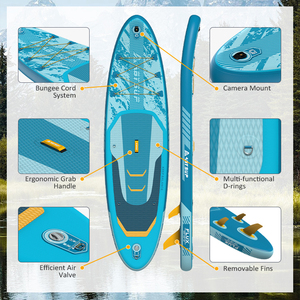 Planche de SUP personnalisée, fabriquée en PVC résistant aux UV, planche de <span class=keywords><strong>paddle</strong></span> gonflable, planche de SUP gonflable pour les sports nautiques en eau plate - Product Image 4
