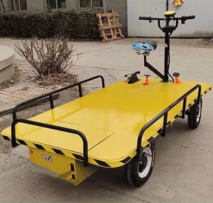 New Pure <b>Four</b>-<b>wheel</b> Flatbed Logistics Workshop Warehouse Factory Truck Transport <b>Trolley</b> - Product Image 4