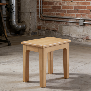 Tabouret en bois massif de petite taille, personnalisable, en stock, style naturel, nouvelle mode, pour chambre, hôtel, salon – Fabrication chinoise, prix abordable, expédition immédiate - Product Image 3