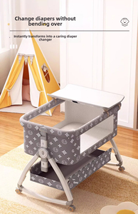 Lit de bébé pliable multifonctionnel moderne et portable Summer Infants Premium, durable, réglable, mobile, berceau, lit d'appoint - Product Image 6