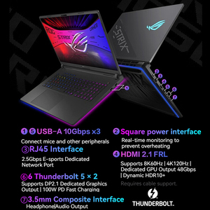 Ordinateur portable de jeu <span class=keywords><strong>Asus</strong></span> Rog Strix Scar 18, processeur Core I9-290HX, carte graphique Rtx 5090, écran 18 pouces 2.5K 240Hz MiniLED - Product Image 5