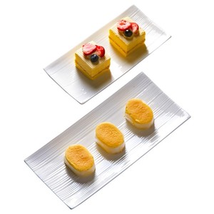 Modern White Ceramic Sushi Plate Creative Japanese Western Dessert Snack Long Plate <strong>Disposable</strong> Home <strong>Tableware</strong> - Product Image 6