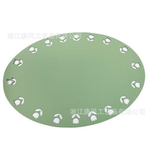 Set de table ovale Tangfeng TW6523, couleur unie, lavable en machine, résistant à la chaleur, marque privée sous licence pour usage domestique - Product Image 2