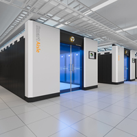Centre de données modulaire IA Vertiv SmartAisle 3 avec confinement froid/chaud en ligne et onduleur haute efficacité pour l'informatique IA