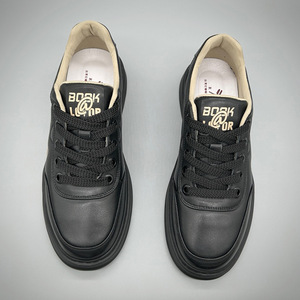New men's leather <b>shoes</b>, trendy and versatile, with breathable <b>soft</b> leather upper and lightweight sole, perfect for casual wear. - Product Image 4