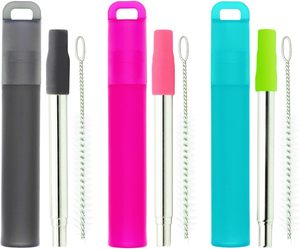 ชุดหลอดดูดน้ำแบบพับเก็บได้ ทำจากสแตนเลส 304 สำหรับเครื่องดื่ม ชานม - Product Image 1