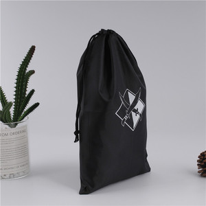 Wholesale Hemp Drawstring <b>Bag</b>, Promotional Draw <b>String</b> <b>Bag</b> Black Polyester Drawstring Gift Pouch - Product Image 4