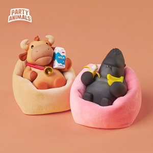 Set di 4 statuette in PVC originali e autentiche Party Animals Beast Party Serie Easy Win Seconda Edizione per Collezionisti di Giochi Steam - Product Image 4