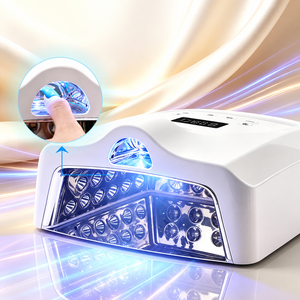 <span class=keywords><strong>Lampe</strong></span> à ongles <span class=keywords><strong>UV</strong></span> LED sans fil 128W, séchage indépendant du pouce, portable, rechargeable, pour vernis gel, usage professionnel et domestique - Product Image 1