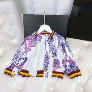 Ropa Infantil de Algodón con Diseño Inspirado en Flores de Glicinia, de Alta Calidad, con Estampado de Logotipo de Marca Famosa Vintage, Moda de Lujo para Niños - Product Image 4