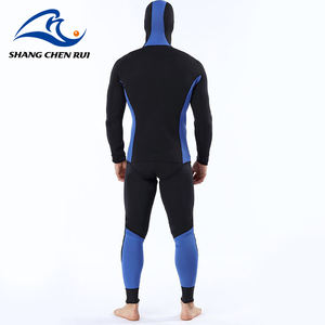 कस्टम नेप्रोन दो टुकड़ा सूट 1.5 मिमी 3 मिमी 4 मिमी 5 मिमी 5 मिमी 7 मिमी हुड काले सुरक्षात्मक मुक्त स्नॉर्कलिंग डीप डाइविंग आर्टसूट - Product Image 5