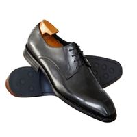 Chaussures en cuir populaires Yi Nuo 2026 pour hommes d'âge moyen en cuir véritable, tenue de ville