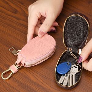 Minimalist PU Leather Key Case Car Key Storage Bag Versatile Purse Wallet Promotional <b>Gifts</b> for Father's Day Wedding Anniversary - Product Image 1