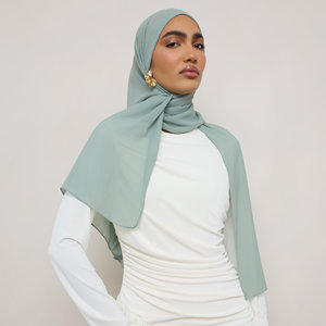 Sciarpa Hijab in Chiffon <span class=keywords><strong>di</strong></span> Poliestere <span class=keywords><strong>di</strong></span> Alta Qualità, Personalizzabile, per Donne Musulmane, Premium e Delicata sulla Pelle - Product Image 2