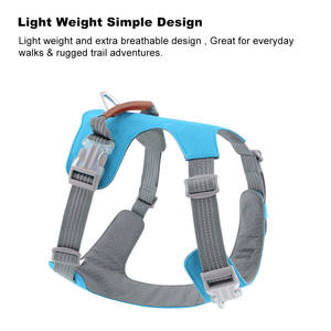 ミリタリーグレードアドベンチャートレーニング軽量フロントクリップ犬ハーネス反射ラグジュアリー無プル犬ハーネスレザーハンドル付き - Product Image 4